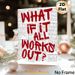 Inspirational "What If It All Works Out?" Painting Poster, Bold Red Typographic Vintage Newspaper Style Poster, Motivational Wall Decor Ideal For Home_maomaolike.com