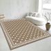 Living Room Rug Large Size Gorgeous Gold Frame Design Bedroom Rug Plush Thickened Machine Washable Thickened Underlay Interior Decorative Rug_maomaolike.com