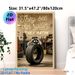 Raccoon & Tire Themed Painting Poster, Vintage Garage Style Playful Raccoon Leaning On Tire With Humorous Slogan Poster, Lighthearted Witty Decor For_maomaolike.com