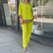 Women's Clothing loose large size casual round neck top shirt straight pants suit_maomaolike.com