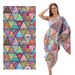 Double Sided Velvet Beach Towel Microfiber Printed Sports Towel Absorbent Bath Towel_maomaolike.com