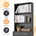 Bathroom Storage Cabinet, Cabinet With Two Doors And Drawers, Adjustable Shelf, Three-layer Open Shelf, MDF Board_maomaolike.com