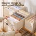 Oxford Cloth Clothes Storage Box, Divided Closet Organizer Bin With Handle, PP Board Reinforced Wardrobe Storage Container_maomaolike.com