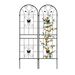 2 Pack Metal Garden Trellis 71" X 19.7" Rustproof Trellis For Climbing Plants Outdoor Flower Support Black_maomaolike.com