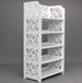 WPC - 5 Layers Carved Shoe Rack - A - 42X24X80cm_maomaolike.com
