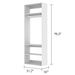 70.2"H Livelylodge Wooden Modular Closet System :Closet Organizer Modern Open Wardrobe Closet System With Hanging Rod And Shelf For Bedroom&Coatroom White Finish For All Ages_maomaolike.com