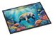 Summer Manatee Doormat Front Door Mat Indoor Outdoor Rugs For Entryway, Non Slip Washable Low Pile, 24H X 36W_maomaolike.com