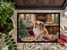 Pekingese Christmas Cookies Doormat Front Door Mat Indoor Outdoor Rugs For Entryway, Non Slip Washable Low Pile, 24H X 36W_maomaolike.com