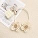 Creative Flower Tiebacks Light Luxury Pastoral Style Rope Sheer Adjustable Curtain Tie Decoration Hanging_maomaolike.com