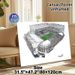 Soccer Stadium Painting Poster, Hand-drawn Realistic Sketch Poster, Detailed Football Stadium Artwork, Ideal For Sports Enthusiasts' Home, Office Or_maomaolike.com