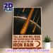 Iron Rain & Mars Themed Painting Poster, Vintage Retro Cosmic Meteor Shower Scene Poster, Sci-fi Inspired Wall Decor For Home Office, Living Room_maomaolike.com