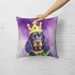 Gordon Setter King Of Mardi Gras Throw Pillow Machine Washable, Indoor Outdoor Decorative Pillow For Couch, Bed Or Patio, 18Hx18W_maomaolike.com