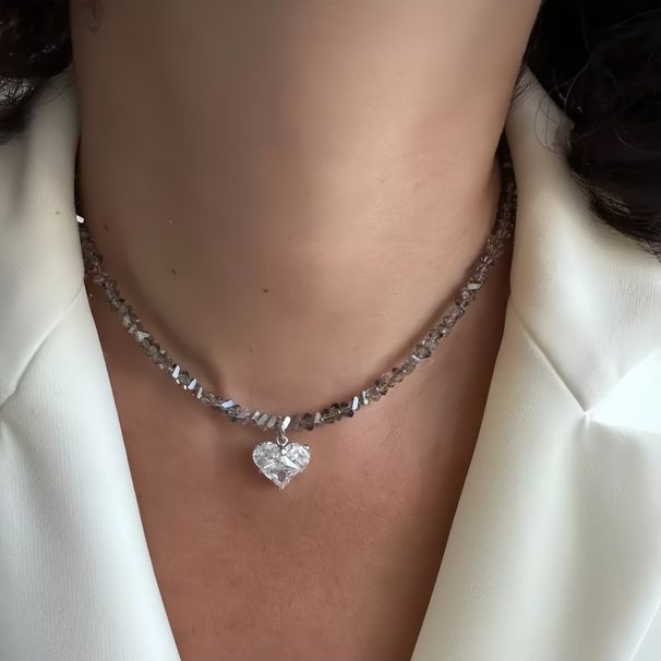Design Exaggeraed Baroque Transparen Crysal Chain Wih Sexy Zircon Cross Pendan Necklace For Women Wedding Pray_maomaolike.com