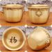 Brass Lion Head Treasure Bowl With "Fu" Character Mini Rice Jar Copperware Cup Desktop Decoration Metal Craft Ornament_maomaolike.com