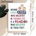 Inspirational Teacher Quote Painting Poster, Vibrant Colorful Text With Cheerful Faces Poster, Heartfelt Message Celebrating Educators, Suitable For_maomaolike.com