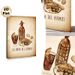 Vermouth Hour Themed Painting Poster, Vintage Hand-drawn Vermouth Bottle, Drink & Snacks Scene Poster, Warm Retro Decor Ideal For Dining Room And_maomaolike.com