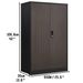 Metal Storage Cabinet With Locking Doors And Adjustable Shelf, Folding Filing Storage Cabinet , Folding Storage Locker Cabinet For Home Office,School,Garage, Black_maomaolike.com