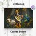 Lord Krishna Themed Painting Poster, Richly Detailed Tropical Jungle Scene Poster, Elegant Devotional Artwork Ideal For Home And Spiritual Spaces_maomaolike.com