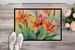 Lilies In Watercolor Doormat Front Door Mat Indoor Outdoor Rugs For Entryway, Non Slip Washable Low Pile, 24H X 36W_maomaolike.com