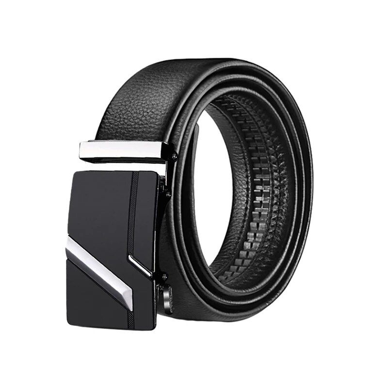 HOT Famous high-quality leather men's belt, alloy automatic buckle_maomaolike.com
