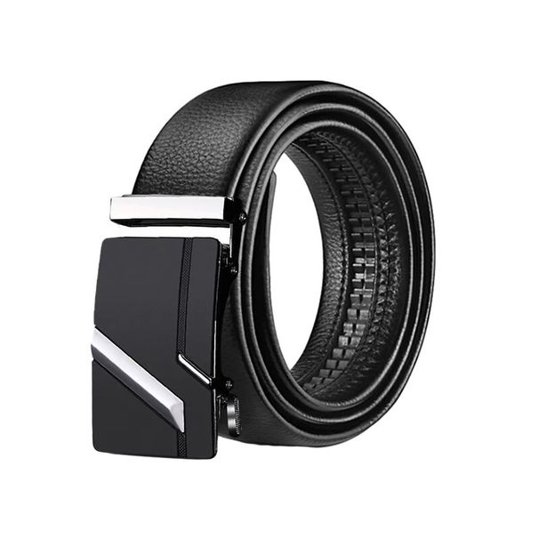 HOT Famous high-quality leather men's belt, alloy automatic buckle_maomaolike.com