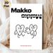 Cartoon Heart Themed Painting Poster, Minimalist Black & White Playful Anthropomorphic Hearts Poster, Quirky Expressive Design Ideal For Bedroom_maomaolike.com