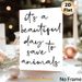 Animal Rescue Themed Painting Poster, Minimalist Handwritten Text Poster, Warm Inspirational Message Suitable For Vet Clinic, Animal Shelter And Home_maomaolike.com