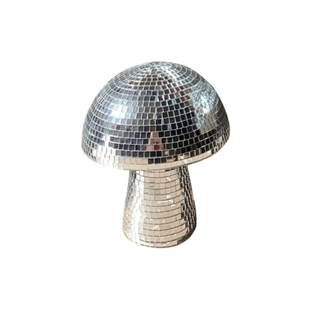 Mirror Glass Brick Mushroom Disco Ball Upholstery_maomaolike.com