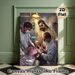Jesus With Surgeons Religious Painting Poster, Warm-toned Realistic Surgical Scene Poster, Provides Spiritual Comfort, Ideal For Clinic, Hospital Or_maomaolike.com