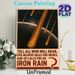 Iron Rain & Mars Themed Painting Poster, Vintage Retro Cosmic Meteor Shower Scene Poster, Sci-fi Inspired Wall Decor For Home Office, Living Room_maomaolike.com