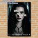 Gothic Mystery Portrait Painting Poster, Dark-hued Dramatic Female Portrait With Text Poster, Intriguing Mood-setting Decor For Bedroom, Living Room_maomaolike.com
