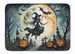 Flying Witch Spooky Halloween Memory Foam Kitchen Mat Machine Washable Anti-Fatigue Mat Cushion Comfort Bath Mat Or Kitchen Rug_maomaolike.com