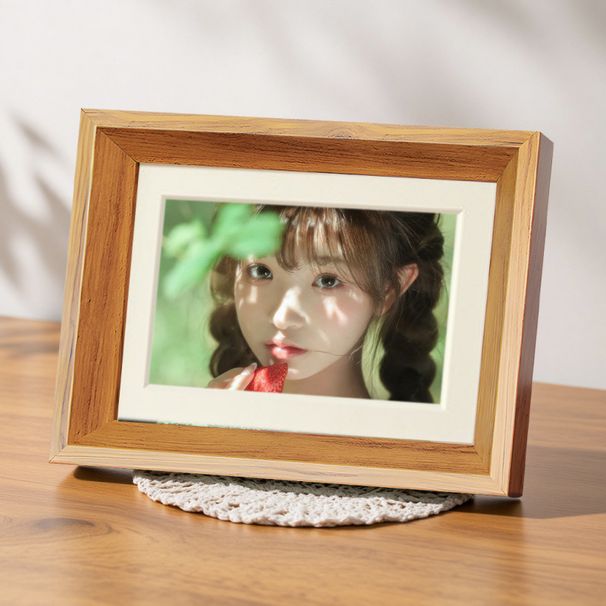 Photo Stand Photo Printing And Album Making, Empty Frame With A High-end Feel, Solid Wood, 7-inch, 8x12, For Desktop Use_maomaolike.com