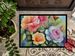 Roses In Watercolor Doormat Front Door Mat Indoor Outdoor Rugs For Entryway, Non Slip Washable Low Pile, 24H X 36W_maomaolike.com