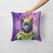 Schipperke King Of Mardi Gras Throw Pillow Machine Washable, Indoor Outdoor Decorative Pillow For Couch, Bed Or Patio, 18Hx18W_maomaolike.com