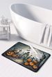 Graveyard Spooky Halloween Memory Foam Kitchen Mat Machine Washable Anti-Fatigue Mat Cushion Comfort Bath Mat Or Kitchen Rug_maomaolike.com