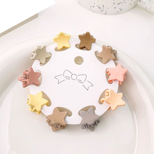 Unisex 10-piece Mini Grab clip Solid Color Hair clip Sweet Girls Hair Accessories Headpiece Bangs Broken hair clip_maomaolike.com
