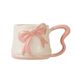High-value Appearance Embossed Bowknot Ceramic Mug, Ins-style Cute Ceramic Water Cup, Perfect Birthday Gift And Souvenir_maomaolike.com