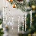 24Pcs Bendable Clear PC Icicle Ornaments, Transparent Strip Icicle Pendants For Christmas Tree Wedding Party Ceiling Decor_maomaolike.com