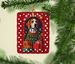 American Foxhound Dog Holiday Christmas Porcelain Ornament Christmas Tree Hanging Decorations For Home Christmas Holiday, Rectangle, Gift, Multicolor_maomaolike.com