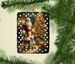 Boxer And Santa Claus Porcelain Ornament Christmas Tree Hanging Decorations For Home Christmas Holiday, Rectangle, Gift, Multicolor_maomaolike.com