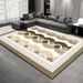 Living Room Rug,Large Rug,Oversized, Gold Leaves Design,Bedroom Rug,Soft And Thick, Machine Washable, Thickened Rug, Bedside Rug,Decorative Indoor Rug_maomaolike.com