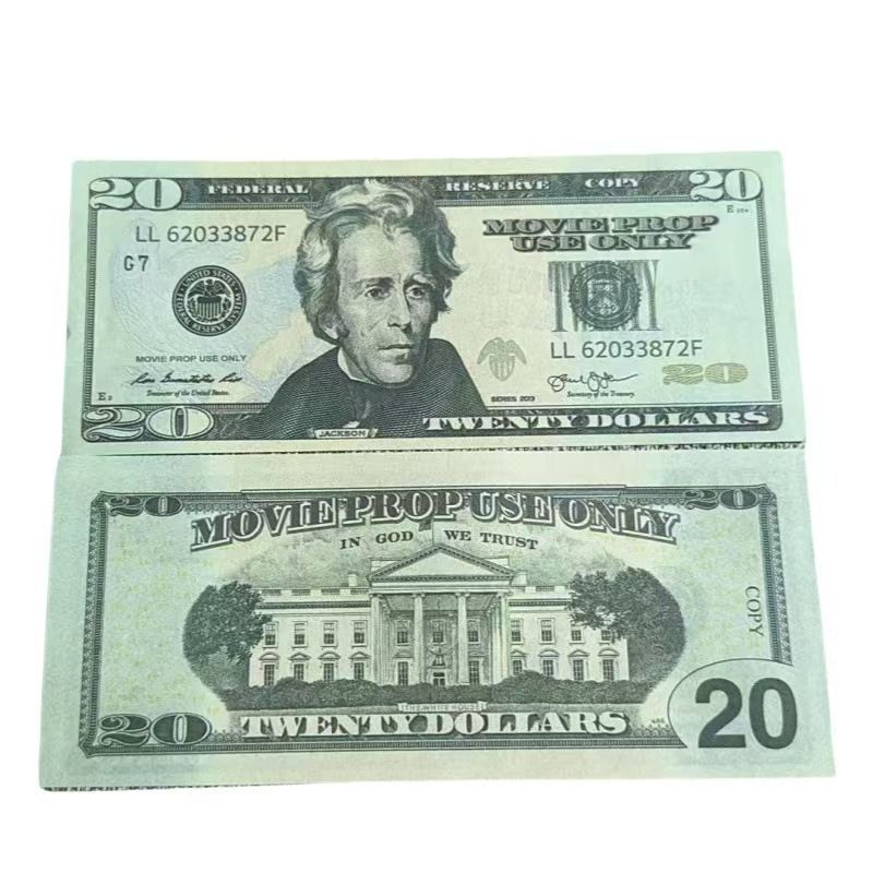 Best 3A Copy 5 Supplies 1:2 F A K E Toys Movie Party Actual Size Money Banknote Paper Novelty Prop Dollars 1 10 Dollar 50_maomaolike.com