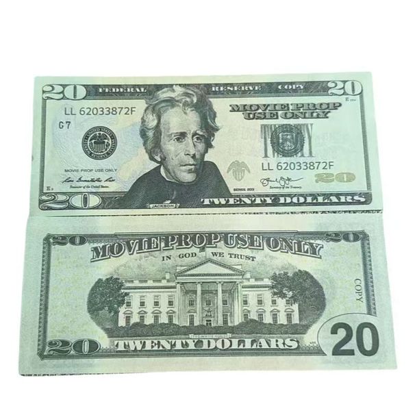 Best 3A Copy 5 Supplies 1:2 F A K E Toys Movie Party Actual Size Money Banknote Paper Novelty Prop Dollars 1 10 Dollar 50_maomaolike.com