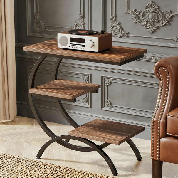 3-Tier End Table, C-Shaped End Table,_maomaolike.com