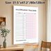 Allowance Tracker Painting Poster, Soft Pink-gray Minimalist Grid Poster, Practical Tool For Tracking Chores And Earned Allowance, Ideal For Home_maomaolike.com