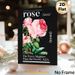 Rose Dictionary Style Painting Poster, Vintage Realistic Pink Rose With Typography Dark Background Poster, Elegant Floral Wall Decor Ideal For Living_maomaolike.com