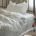 Wholesale INS Japanese Soft Double Layer Gauze 4-Piece Nordic Style Simple Solid Color Cotton Plain Four-Piece Set_maomaolike.com