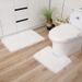 American Style Top-sale Wool Long Plush U-Shaped Bathroom Toilet Three-Piece Set Foot Mat Cross-Border Exclusive Factory Absorben_maomaolike.com