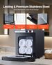 Hot Towel Warmer, 1.1 Gal Small Towel Warmer Cabinet With Clip & Stainless Steel Rack, Holds Up 8-12 Towels, Portable All-Round Heating Cabinet For Spa, Barber, Manicures, Massage, Salon, Black_maomaolike.com